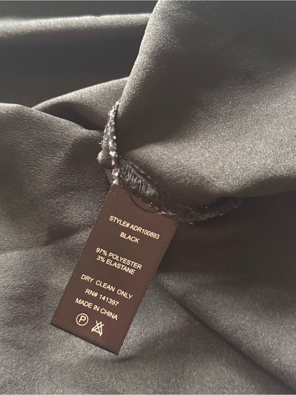 ASTR The Label Cowl Neck Slipdress in black - Picture 6 of 6